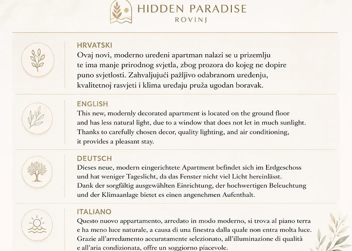 Apartments Hidden Paradise Rovinj acceptant les animaux